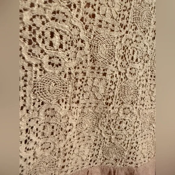 Listicle Mauve Boho Lace Trim Top - Picture 5 of 5